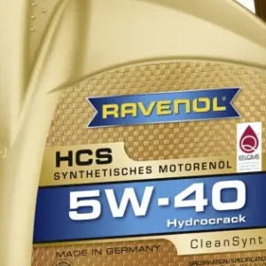 Preferatul clienților Ravenol HCS 5W‑40 4L – Ulei motor sintetic CleanSynto®, VW 502.00 / MB 229.3 / Renault RN0700